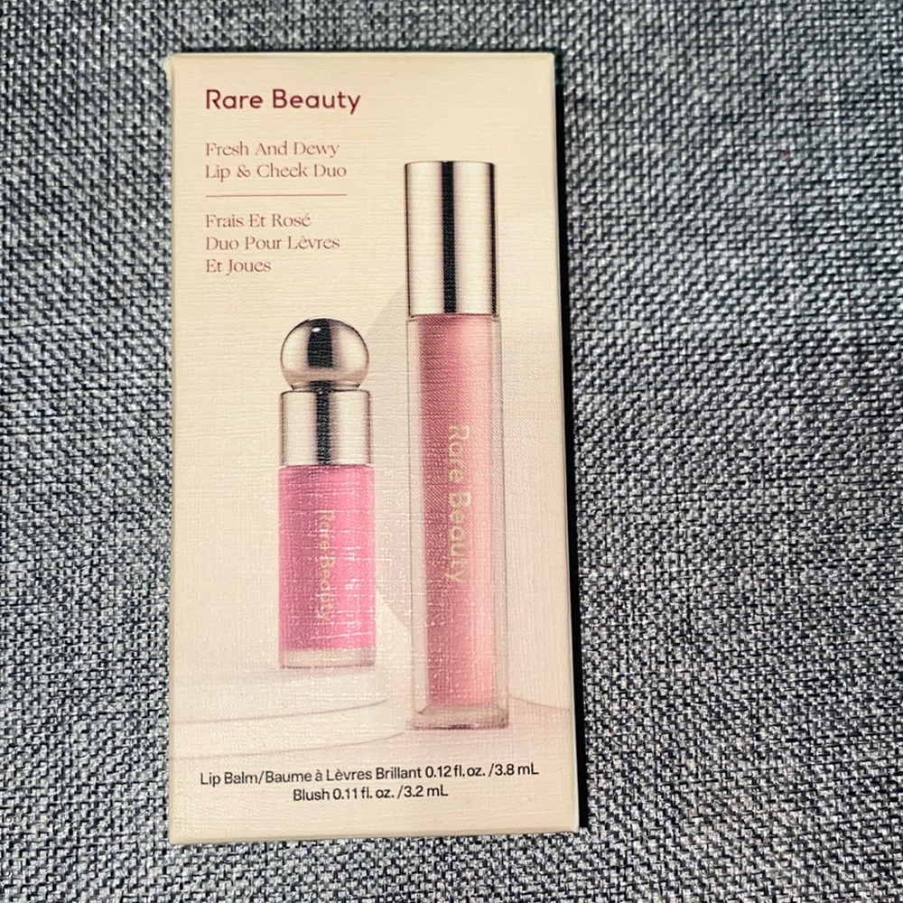 Brand New Rare Beauty Limited Edition Fresh and Dewy Lip & Cheek Duo